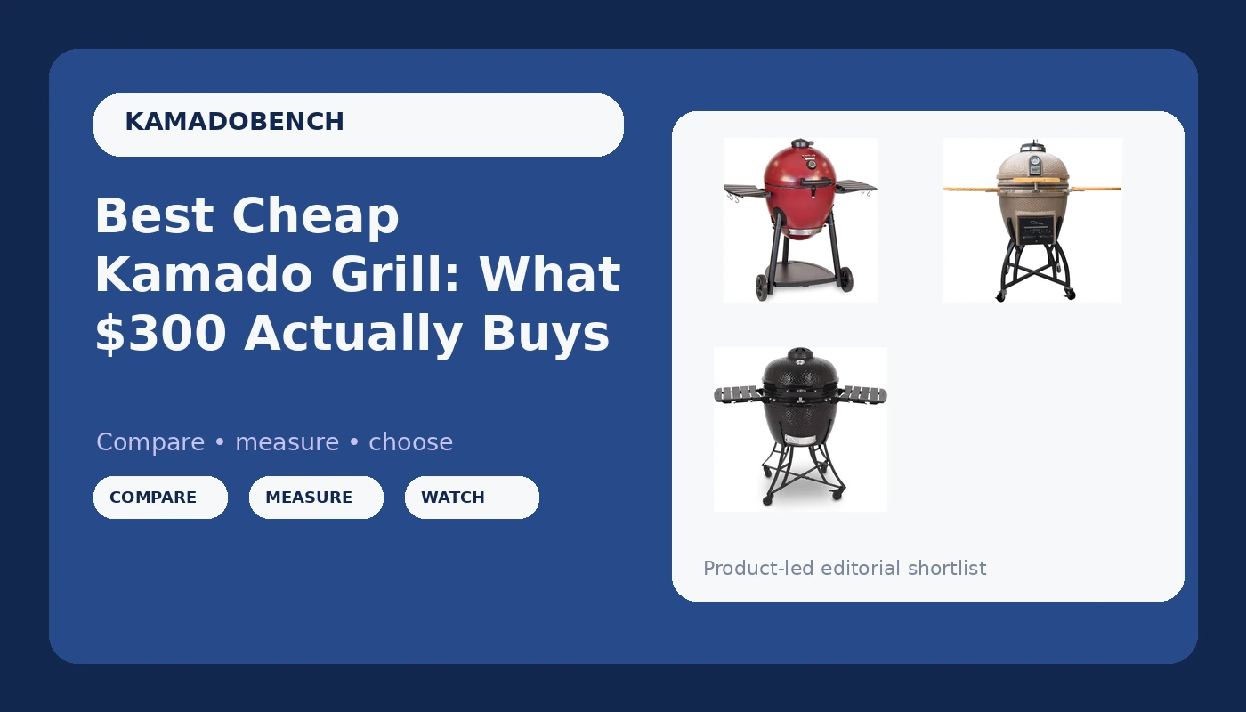 Best Cheap Kamado Grill: What $300 Actually Buys - KamadoBench review with measurements and honest opinion