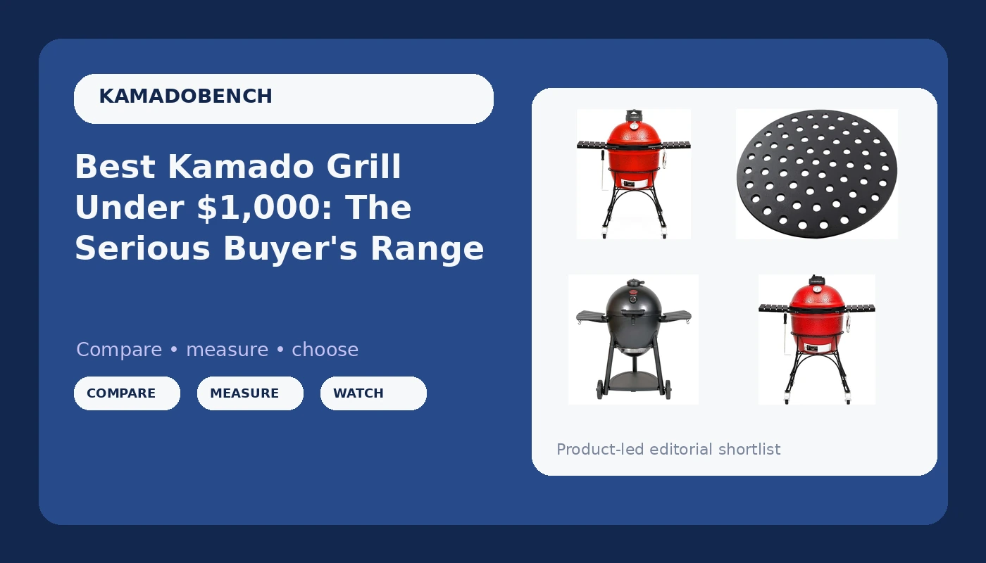 Best Kamado Grill Under $1,000: The Serious Buyer's Range - KamadoBench review with measurements and honest opinion