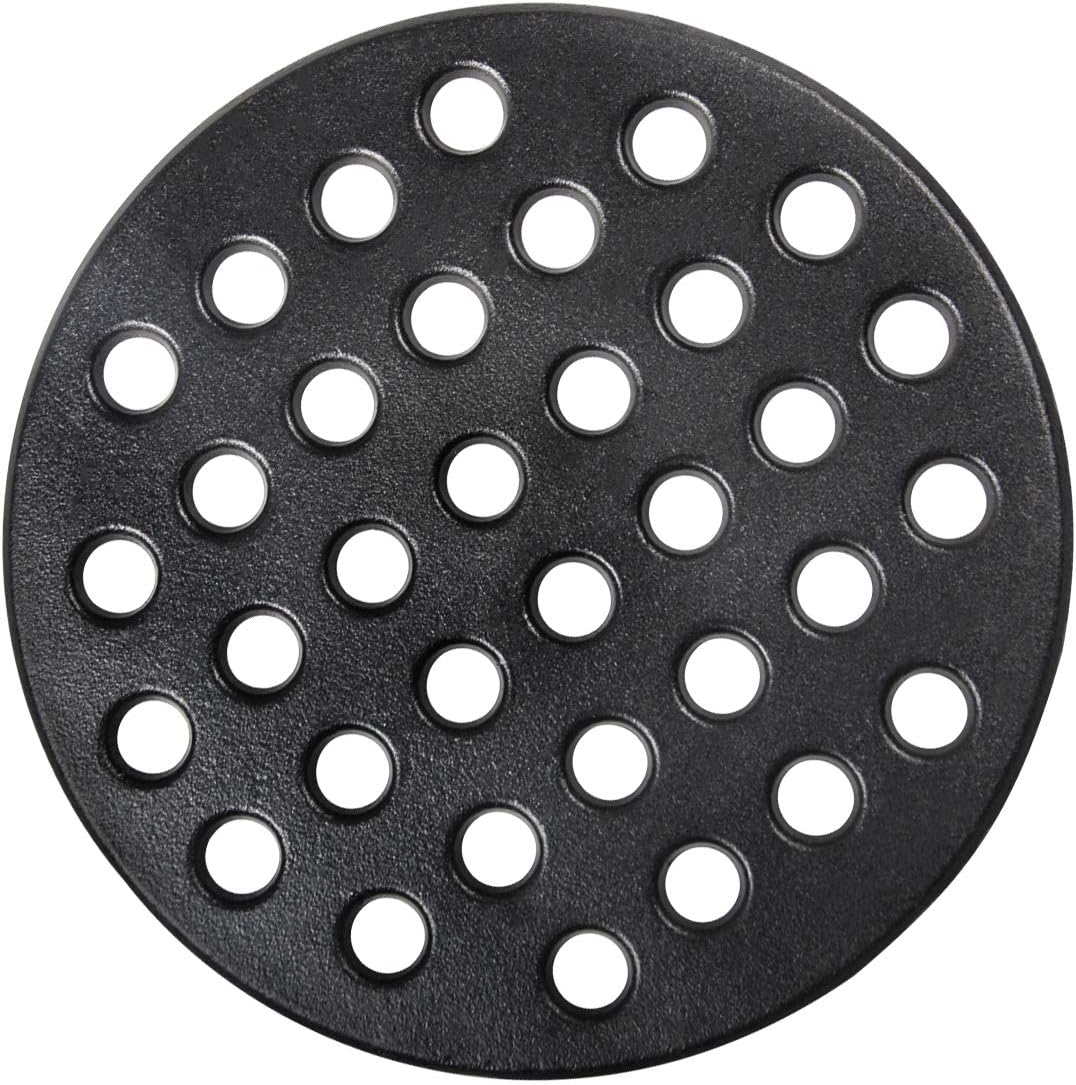 Dracarys Round cast Iron fire Grate, BBQ high Heat Charcoal Plate for Large Big Green Egg fire Grate Bottom Grate Grill Parts Charcoal Grate Replacement Parts Big Green Egg l accessories-9inch