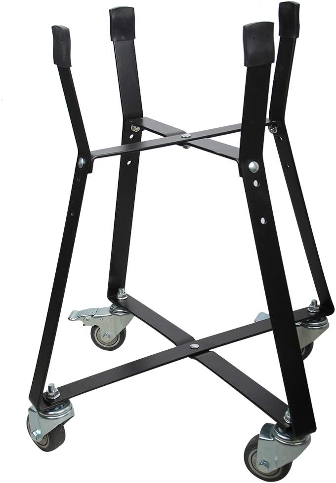 Dracarys Rolling Cart for Minimax Big Green Egg Accessories,Rolling Nest with Heavy Duty Locking Caster Wheels Powder Coated Steel Rolling Outdoor Cart for Minimax Big Green Egg Grill Stand