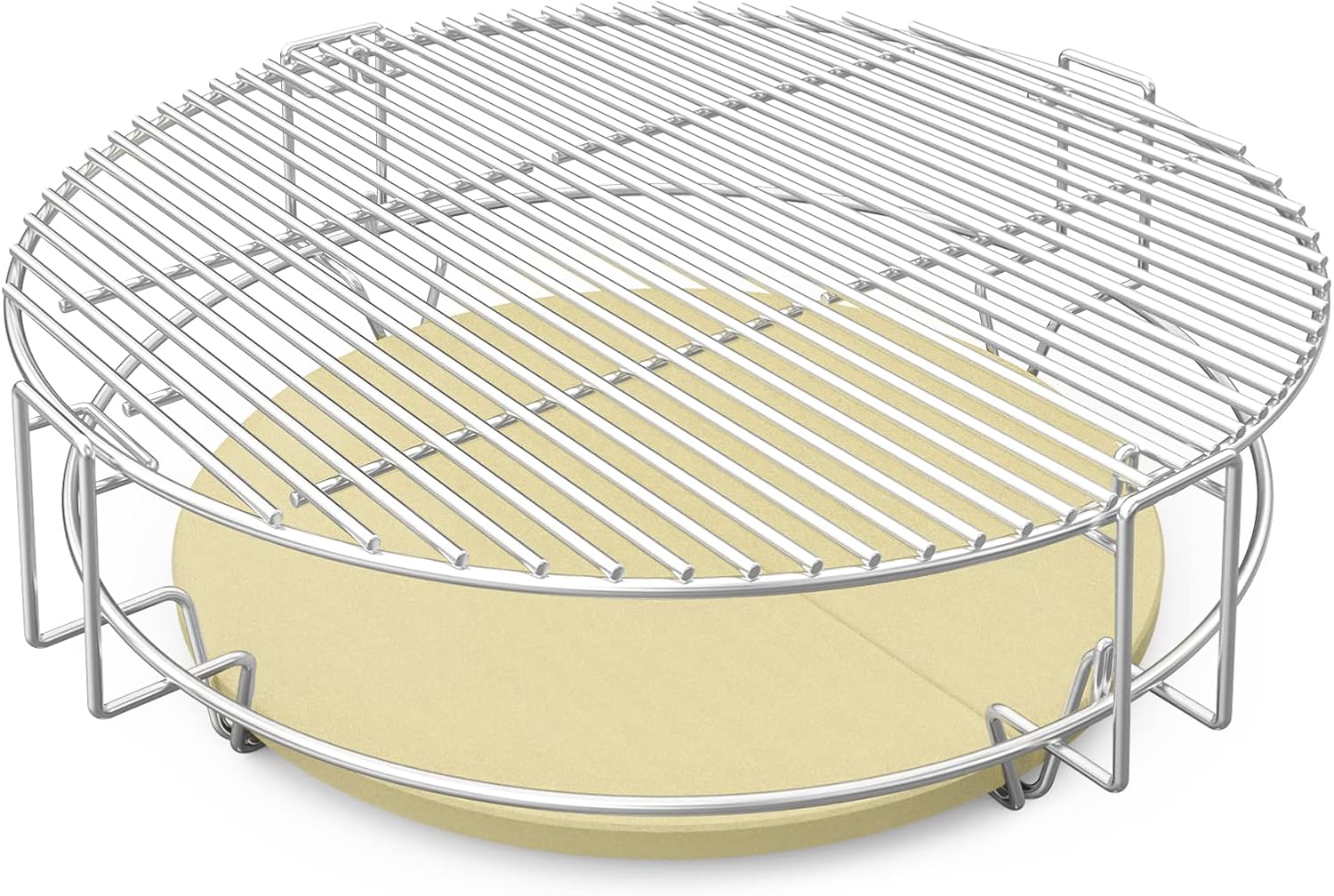 onlyfire Stainless Steel BBQ Cooking Grate System with Heat Deflector